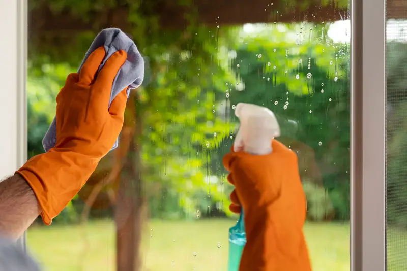 Interior window washing