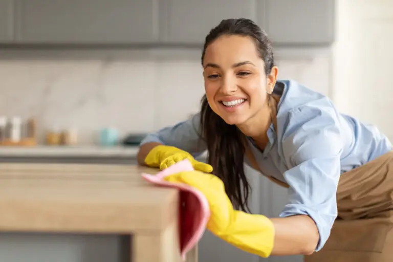 Post-party house cleaning