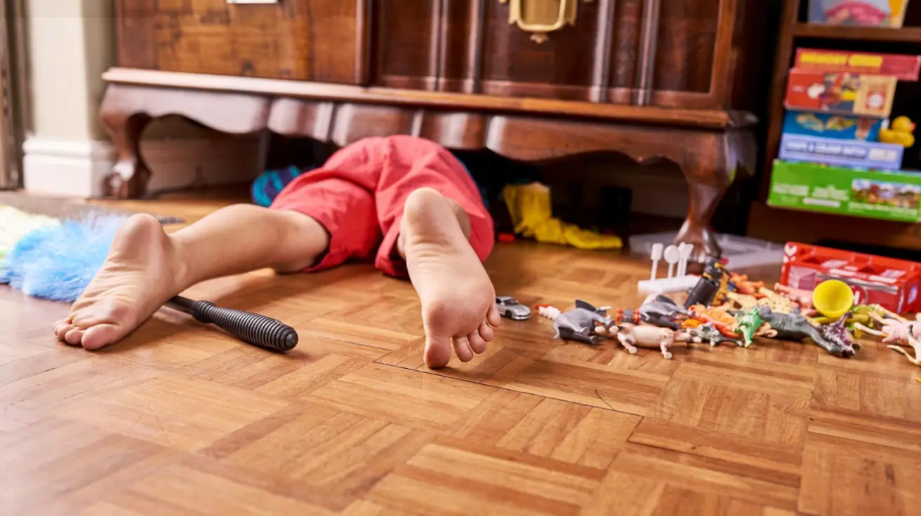 cleaning with kids